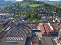 Drohnenbild des Baugeländes Projekt Werk 1