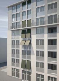 Fassadenansicht Projekt Werk 1