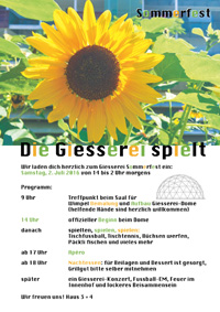 Flyer Sommerfest Giesserei