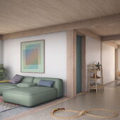 Wohnungstyp, Gesewo-Bauprojekt Attikerstrasse Wiesendangen. Visualisierung: boa architektur.
