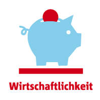 Leitbildsymbol Wirtschaftlichkeit